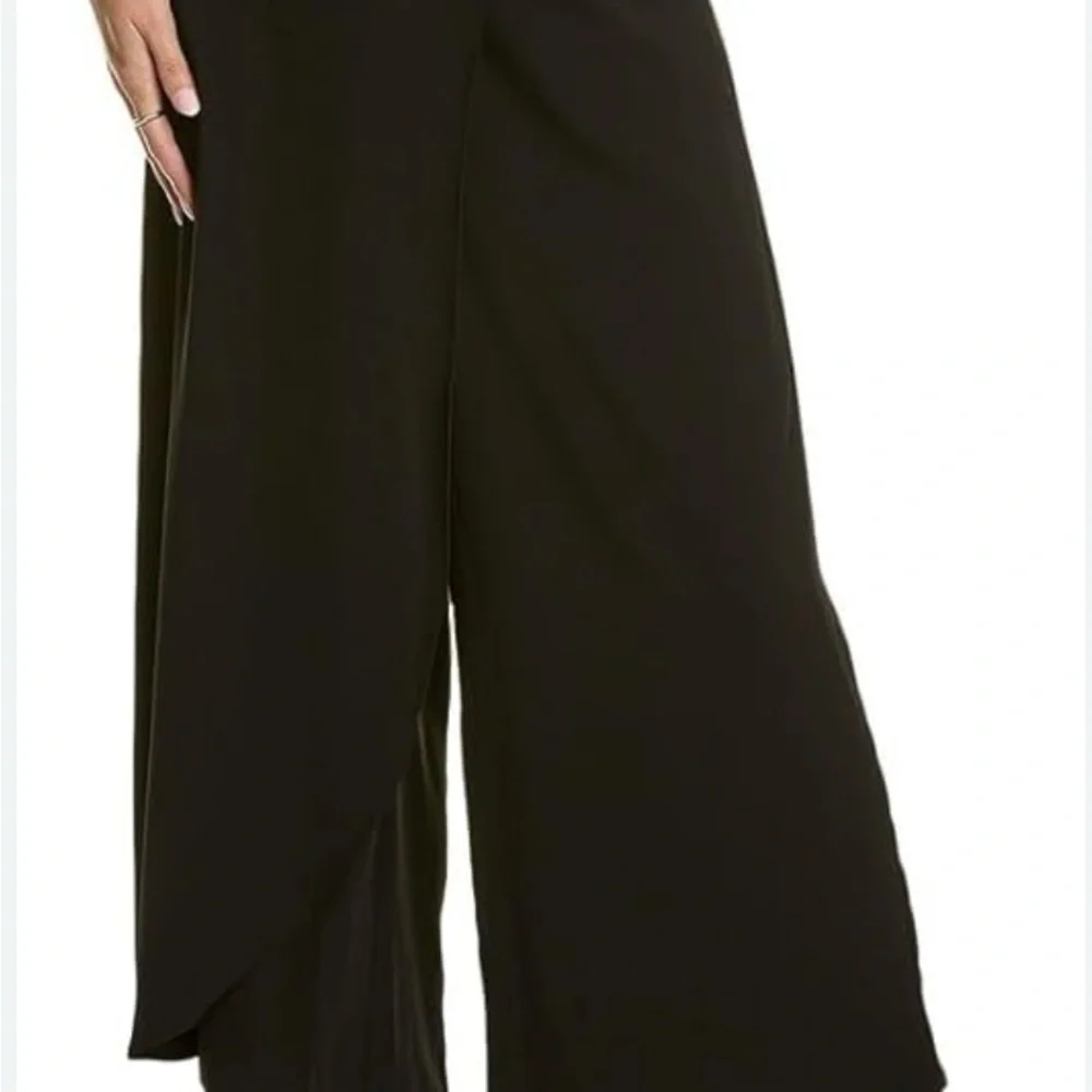 NWT Gracia black wide leg wrap pants. Size medium - Picture 2 of 4
